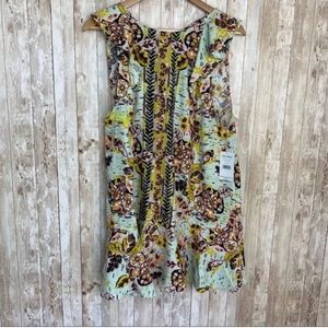 Free People Summer in Tulum Linen Blend Botanical Tunic